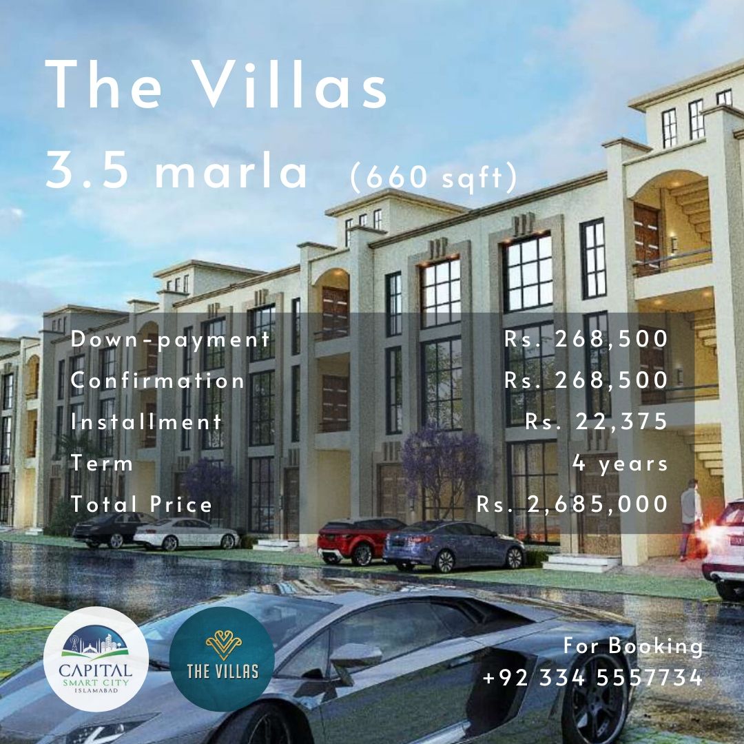 3.5 marla villa in capital smart city