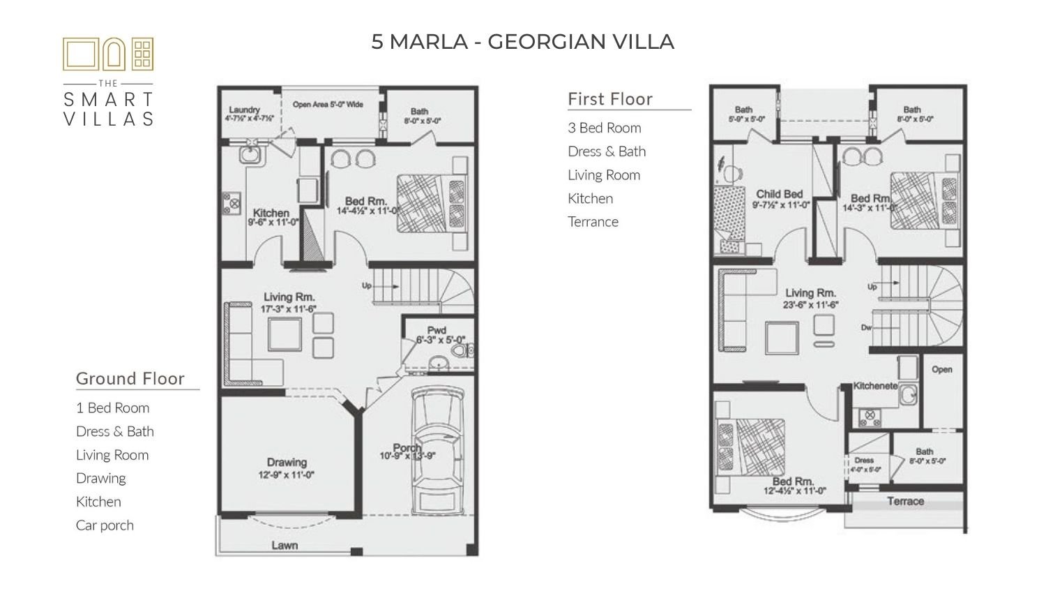 5 Marla Smart Villa - Georgian Style (Capital Smart City)