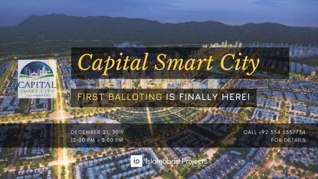 Capital smart city first Balloting on 21 December 2019