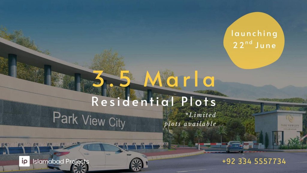 park view city has launched 3.5 marla residential plot