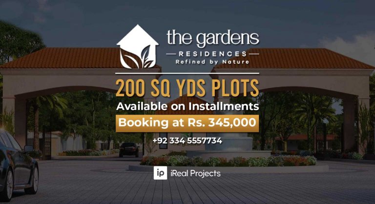 8 marla Plots available in The Gardens Residences Karachi