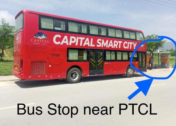 Capital Smart City site visit bus schedule - csc double decker bus