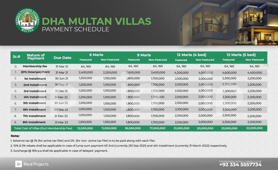 DHA-Multan-Villas-Payment-Plan
