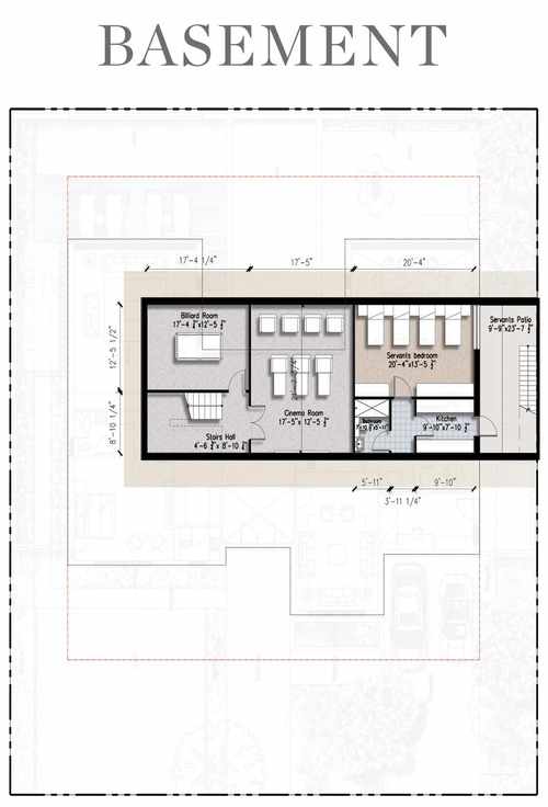 2 Kanal- Floor plan(plan A) basement