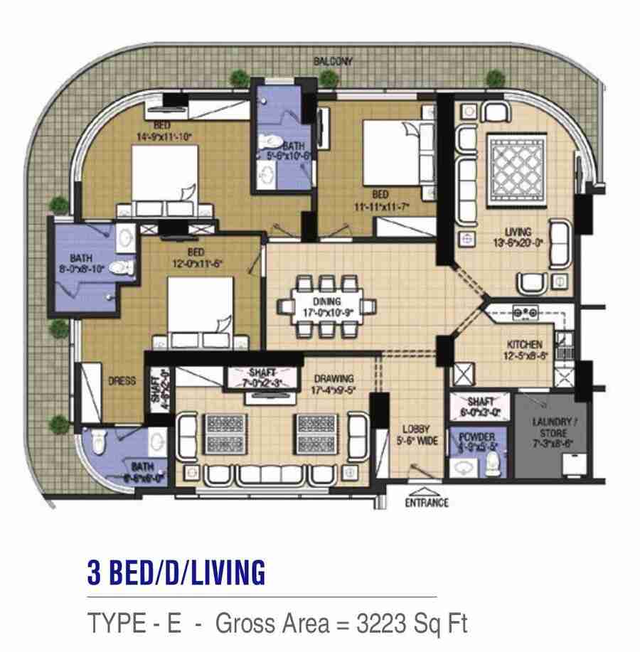 Highlife1- 3 bed-Type E