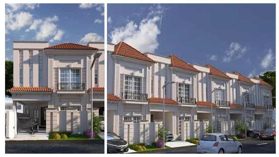 Spanish villas in DHA Multan sector - affordable 5 marla smart villas