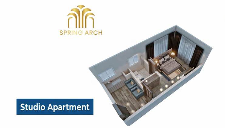 Spring Arch - Studio Apartment Floor Plan