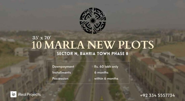 10 Marla Plots In Bahria Town Phase 8 (With Possession)