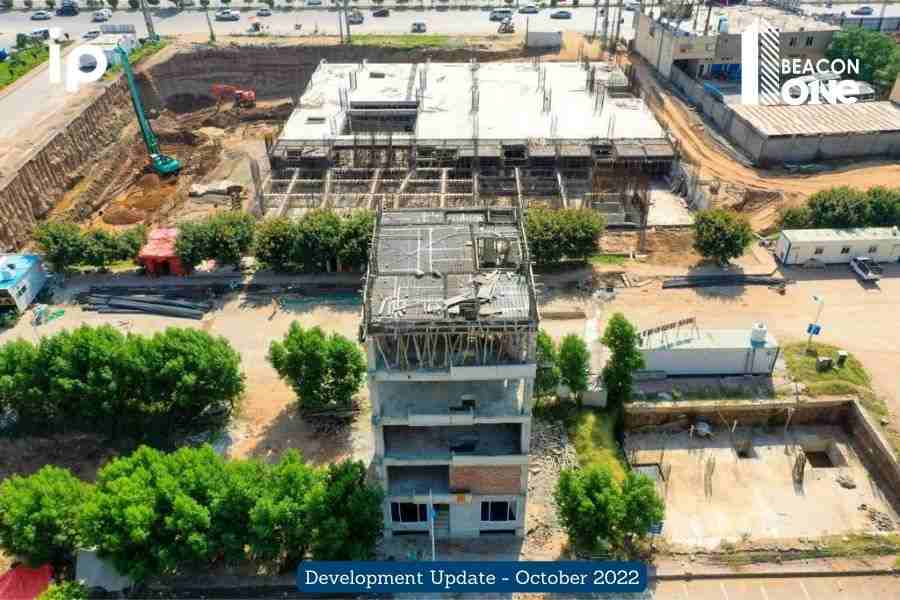 Beacon One - structure completed - possession on ground floor - Development Update - October 2022