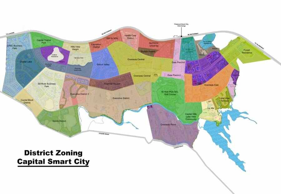 New Map Zoning Plan - Capital Smart City Islamabad