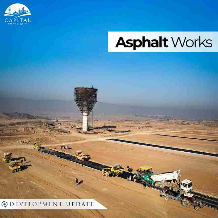 asphalt works - development update - Capital Smart City