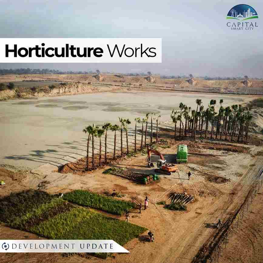 horticultre works - development update - Capital Smart City