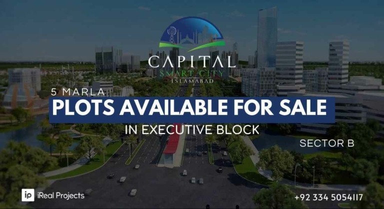 5 marla plots in executive block capital smart city
