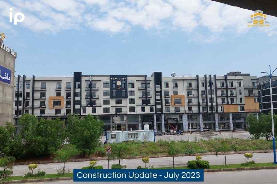 Pavilion 99 - construction update- july 2023