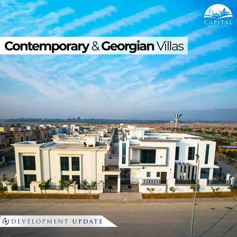 contemporary and georgian villas - development update - Capital Smart City