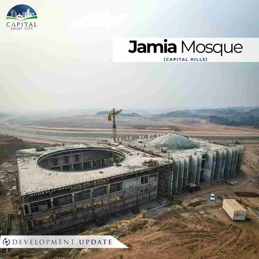 jamia mosque capital hills - development update - Capital Smart City