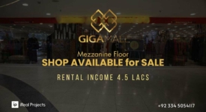 Mezzanine Floor Shop for Sale in Giga Mall - high rental income