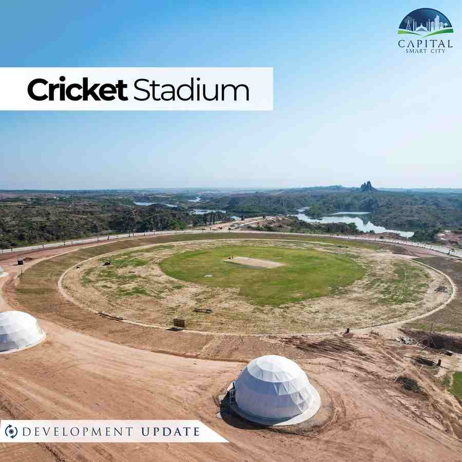 cricket stadium - development update - Capital Smart City