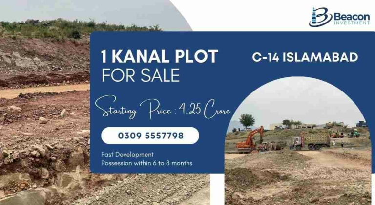 1 kanal plot in sector c-14 Islamabad